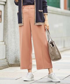 L size ONWARD(大きいサイズ) / エルサイズオンワード その他パンツ | 【WEB限定カラーあり・洗える】NEWESTバックピーチ ワイドパンツ