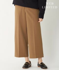 L size ONWARD(大きいサイズ) / エルサイズオンワード その他パンツ | 【WEB限定カラーあり・洗える】NEWESTバックピーチ ワイドパンツ