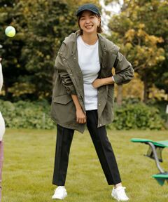 L size ONWARD(大きいサイズ) / エルサイズオンワード その他パンツ | 【蓄熱効果】サーモトロン 2WAYストレッチ テーパードパンツ