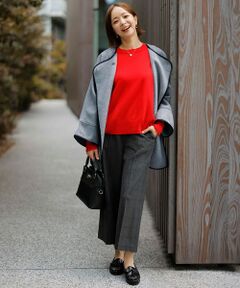 L size ONWARD(大きいサイズ) / エルサイズオンワード その他パンツ | 【蓄熱効果】サーモトロン 2WAYストレッチ ワイドパンツ