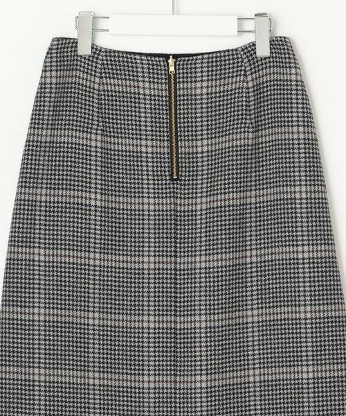 L size ONWARD(大きいサイズ) / エルサイズオンワード ミニ・ひざ丈スカート | 【リバーシブル】エアーファインウール リバー チェック スカート | 詳細10