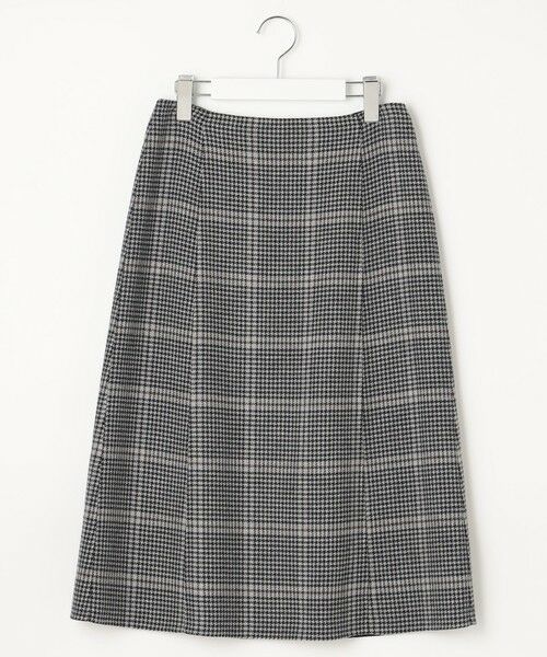 L size ONWARD(大きいサイズ) / エルサイズオンワード ミニ・ひざ丈スカート | 【リバーシブル】エアーファインウール リバー チェック スカート | 詳細6