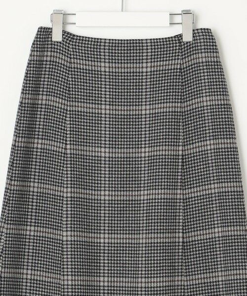 L size ONWARD(大きいサイズ) / エルサイズオンワード ミニ・ひざ丈スカート | 【リバーシブル】エアーファインウール リバー チェック スカート | 詳細7