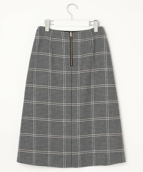 L size ONWARD(大きいサイズ) / エルサイズオンワード ミニ・ひざ丈スカート | 【リバーシブル】エアーファインウール リバー チェック スカート | 詳細9
