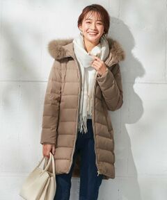 L size ONWARD(大きいサイズ) / エルサイズオンワード ダウンジャケット・ベスト | 【撥水】洗えるタフタロング ダウンコート