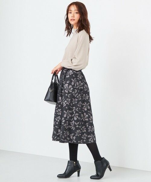 L size ONWARD(大きいサイズ) / エルサイズオンワード カットソー | 【洗える】モイスチャービューティーポンチ カットソー | 詳細1