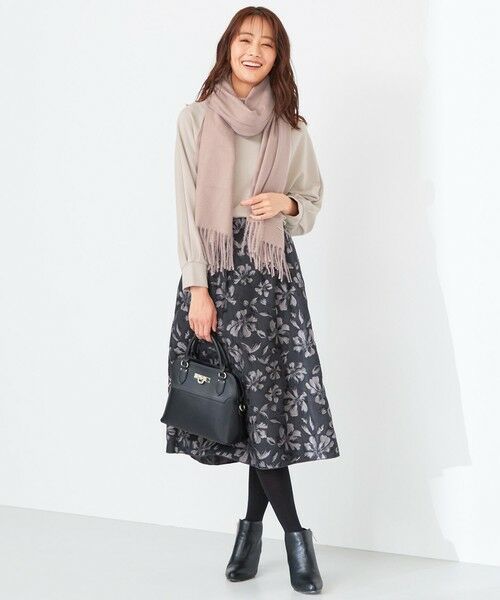 L size ONWARD(大きいサイズ) / エルサイズオンワード カットソー | 【洗える】モイスチャービューティーポンチ カットソー | 詳細2