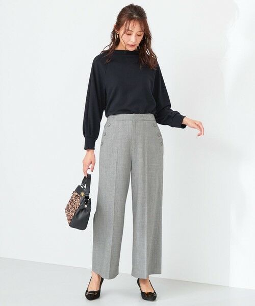 L size ONWARD(大きいサイズ) / エルサイズオンワード カットソー | 【洗える】モイスチャービューティーポンチ カットソー | 詳細9