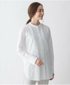 L size ONWARD(大きいサイズ) / エルサイズオンワード シャツ・ブラウス | 【追加生産・洗える】シャツライクジャージー ブザムシャツ (検索番号:JJ44)