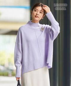 【マガジン掲載・WEB限定カラーあり・新色追加】Soft Wool Cashmere Mix ハイネック ニット（番号CL27）