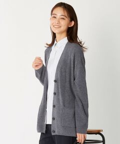 【洗える】SEMI WORSTED ニット カーディガン