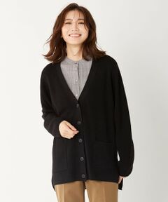 【洗える】SEMI WORSTED ニット カーディガン