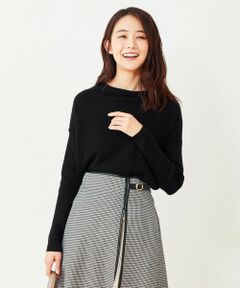 L size ONWARD(大きいサイズ) / エルサイズオンワード ニット・セーター | 【洗える】ラクーンタッチリブコンビ ニット