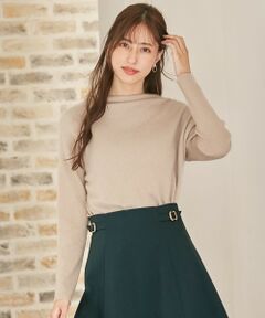 L size ONWARD(大きいサイズ) / エルサイズオンワード ニット・セーター | 【洗える】ラクーンタッチリブコンビ ニット