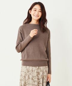 L size ONWARD(大きいサイズ) / エルサイズオンワード ニット・セーター | 【洗える】ラクーンタッチリブコンビ ニット
