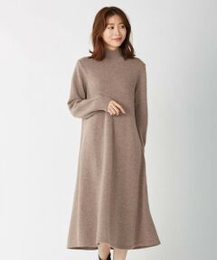 L size ONWARD(大きいサイズ) / エルサイズオンワード ミニ丈・ひざ丈ワンピース | 【洗える】MERINO CASHMERE ニット ワンピース