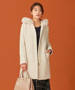 L size ONWARD(大きいサイズ) / エルサイズオンワード その他アウター | 【2WAY】スーペリアファインウールモッサ ロングコート