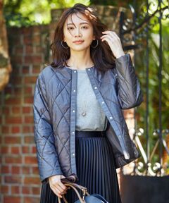 L size ONWARD(大きいサイズ) / エルサイズオンワード その他アウター | 30デニール高密度タフタ キルティングコート