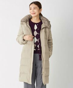 L size ONWARD(大きいサイズ) / エルサイズオンワード ダウンジャケット・ベスト | 【制電加工付き】ブラッシュドマルチポリ ロング ダウンコート