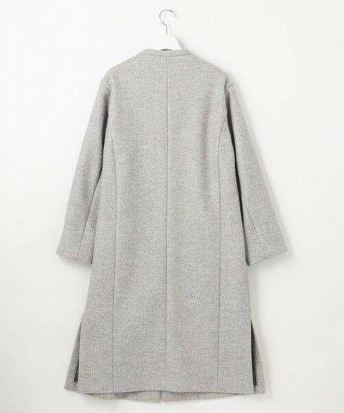 L size ONWARD(大きいサイズ) / エルサイズオンワード カットソー | 【洗える】WOOLLET ノーカラー ロングコート | 詳細5