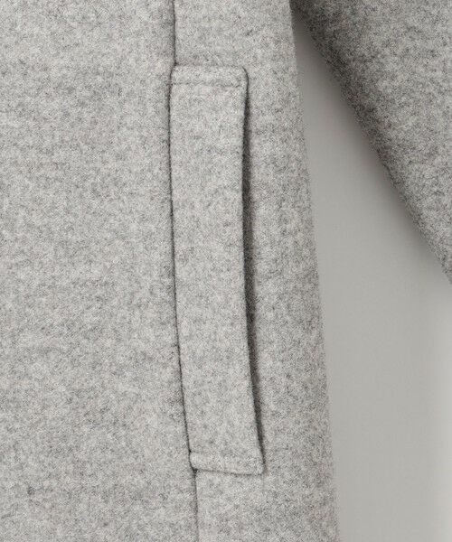 L size ONWARD(大きいサイズ) / エルサイズオンワード カットソー | 【洗える】WOOLLET ノーカラー ロングコート | 詳細8