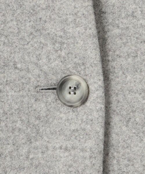 L size ONWARD(大きいサイズ) / エルサイズオンワード カットソー | 【洗える】WOOLLET ノーカラー ロングコート | 詳細10