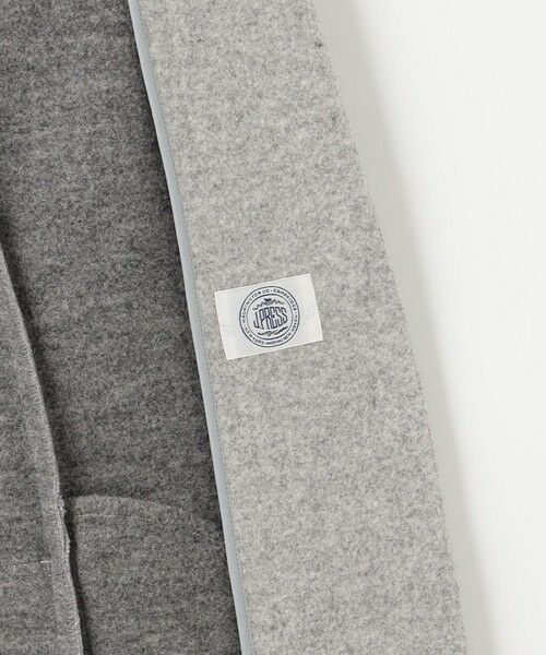 L size ONWARD(大きいサイズ) / エルサイズオンワード カットソー | 【洗える】WOOLLET ノーカラー ロングコート | 詳細12