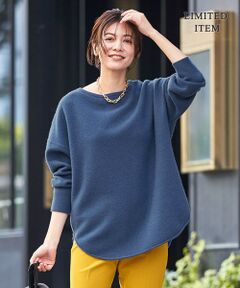 L size ONWARD(大きいサイズ) / エルサイズオンワード ニット・セーター | 【WEB＆一部店舗限定・10色展開】ウールナイロン フェルトタッチ ニット