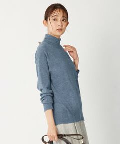 【洗える】CASHMERE BLEND ハイネック ニット