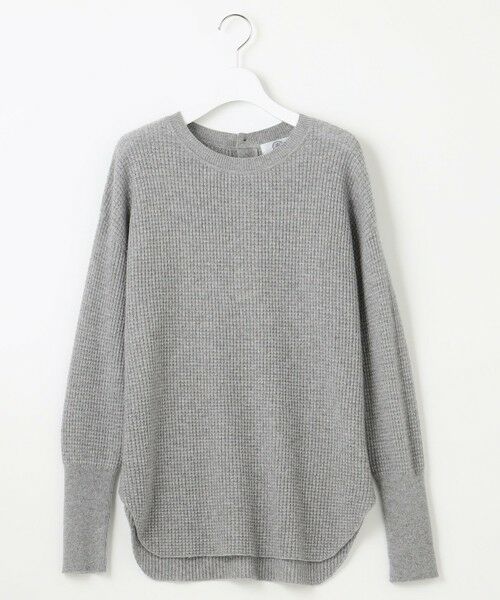 L size ONWARD(大きいサイズ) / エルサイズオンワード ニット・セーター | 【洗える】CASHMERE BLEND ラウンドヘム ワッフル ニット | 詳細6