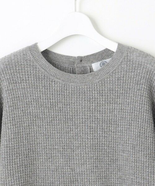 L size ONWARD(大きいサイズ) / エルサイズオンワード ニット・セーター | 【洗える】CASHMERE BLEND ラウンドヘム ワッフル ニット | 詳細8