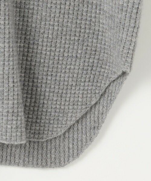 L size ONWARD(大きいサイズ) / エルサイズオンワード ニット・セーター | 【洗える】CASHMERE BLEND ラウンドヘム ワッフル ニット | 詳細10