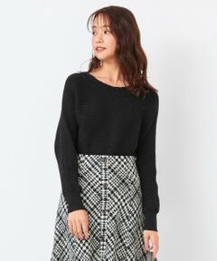 L size ONWARD(大きいサイズ) / エルサイズオンワード ニット・セーター | 【前後着用可能】アンジェリーナリブ ニット