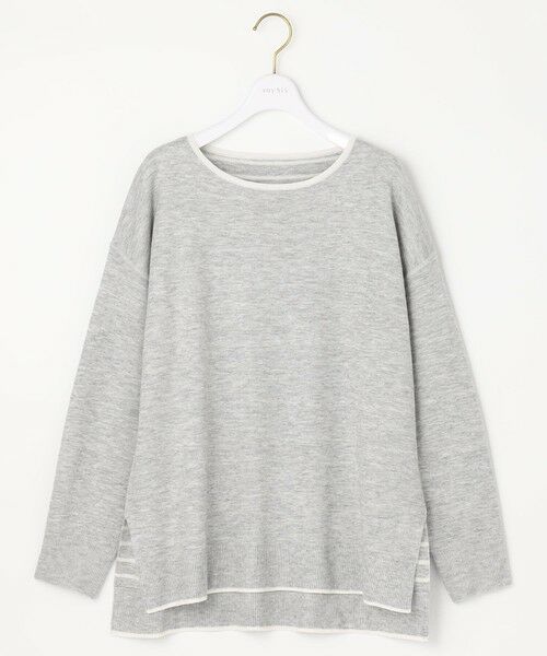 L size ONWARD(大きいサイズ) / エルサイズオンワード ニット・セーター | 【2WAY】リバーシブルボーダー ニット | 詳細4