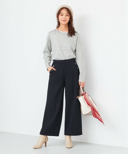 L size ONWARD(大きいサイズ) / エルサイズオンワード ニット・セーター | 【2WAY】リバーシブルボーダー ニット | 詳細2