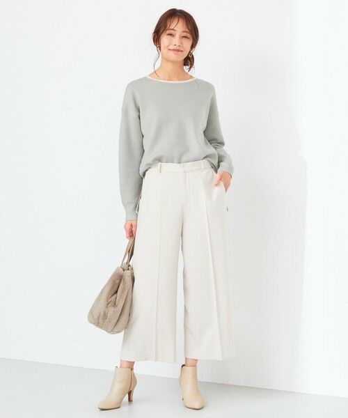 L size ONWARD(大きいサイズ) / エルサイズオンワード ニット・セーター | 【2WAY】リバーシブルボーダー ニット | 詳細5