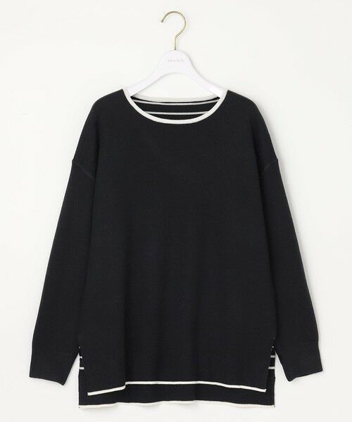 L size ONWARD(大きいサイズ) / エルサイズオンワード ニット・セーター | 【2WAY】リバーシブルボーダー ニット | 詳細12