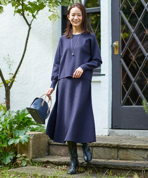 セール】 【洗える】RAYON STRETCH ニット セットアップ