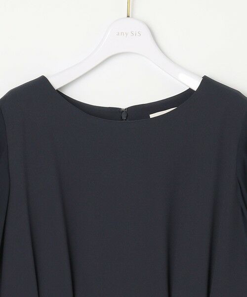 L size ONWARD(大きいサイズ) / エルサイズオンワード ロング・マキシ丈ワンピース | 【洗える】シフォンスリーブコンビ ワンピース | 詳細8