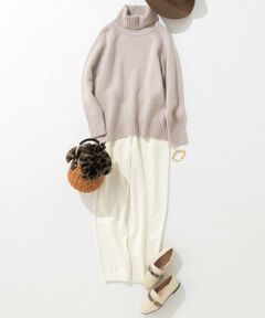 【WEB限定】コットンバルキー ニット ジョグパンツ