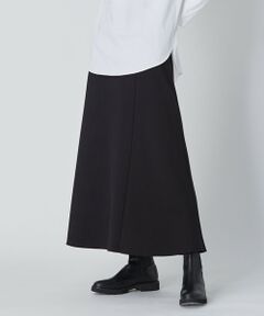 【WEB限定カラーあり・洗える】 クリアフレンチテリー ロングスカート