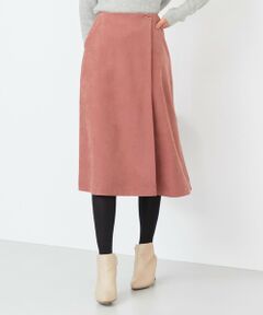 L size ONWARD(大きいサイズ) / エルサイズオンワード ミニ・ひざ丈スカート | 【洗える】レイズツイル スカート