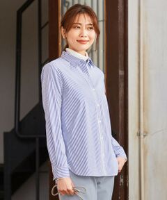 L size ONWARD(大きいサイズ) / エルサイズオンワード シャツ・ブラウス | 【洗える】SOMELOS JOYCE シャツカラー ブラウス