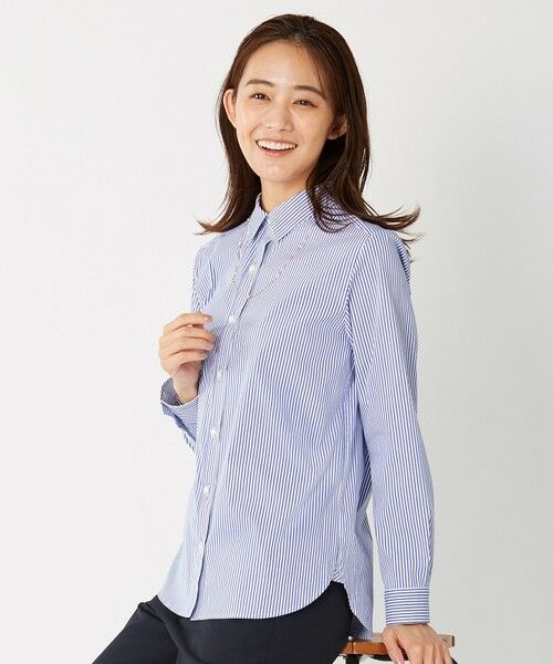 L size ONWARD(大きいサイズ) / エルサイズオンワード シャツ・ブラウス | 【洗える】SOMELOS JOYCE シャツカラー ブラウス | 詳細12