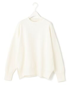 L size ONWARD(大きいサイズ) / エルサイズオンワード ニット・セーター | 【洗える】シルケットコットンスムース モックネック ニット