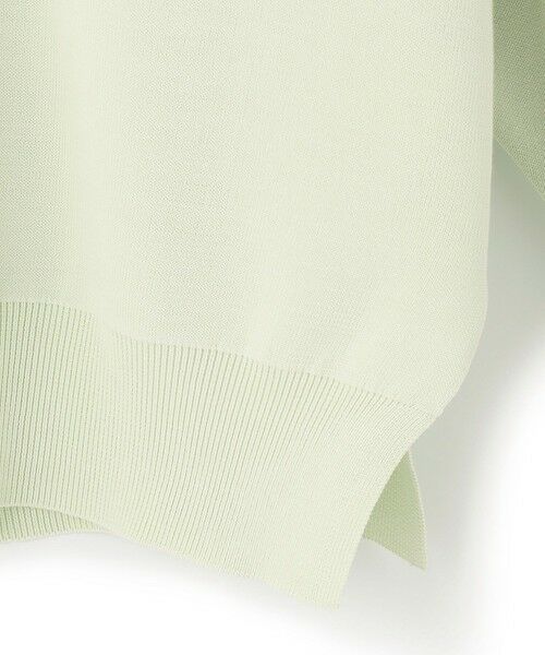 L size ONWARD(大きいサイズ) / エルサイズオンワード ニット・セーター | 【洗える】シルケットコットンスムース モックネック ニット | 詳細3