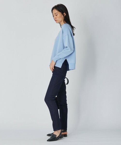 L size ONWARD(大きいサイズ) / エルサイズオンワード ニット・セーター | 【洗える】シルケットコットンスムース モックネック ニット | 詳細8