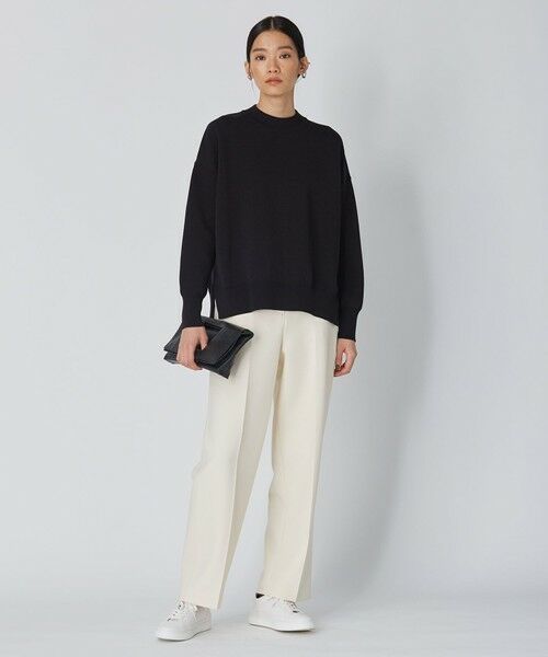 L size ONWARD(大きいサイズ) / エルサイズオンワード ニット・セーター | 【洗える】シルケットコットンスムース モックネック ニット | 詳細11