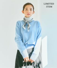 L size ONWARD(大きいサイズ) / エルサイズオンワード ニット・セーター | 【WEB限定・洗える】メッシュコンビニット プルオーバー