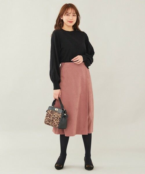 L size ONWARD(大きいサイズ) / エルサイズオンワード ニット・セーター | 【洗える】スリーブレース プルオーバー | 詳細1